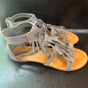 Fringe Gladiator Sandals